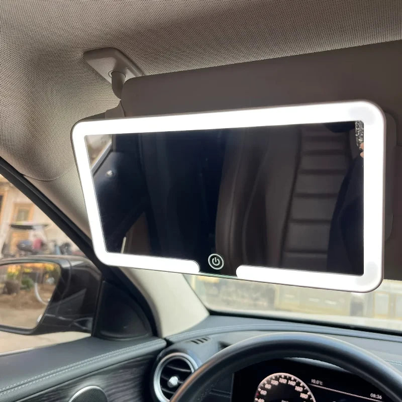 Rechargeable LED Sun Visor Vanity Mirror