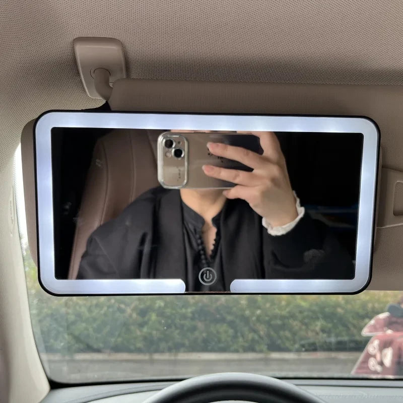 Rechargeable LED Sun Visor Vanity Mirror