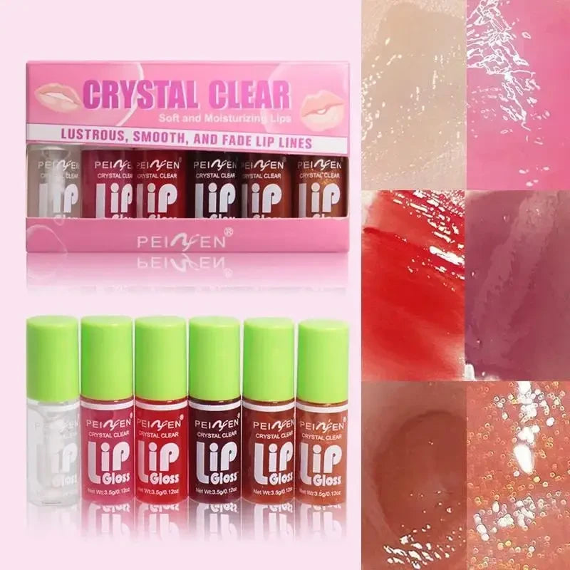 Glass Mirror Lip Gloss Set