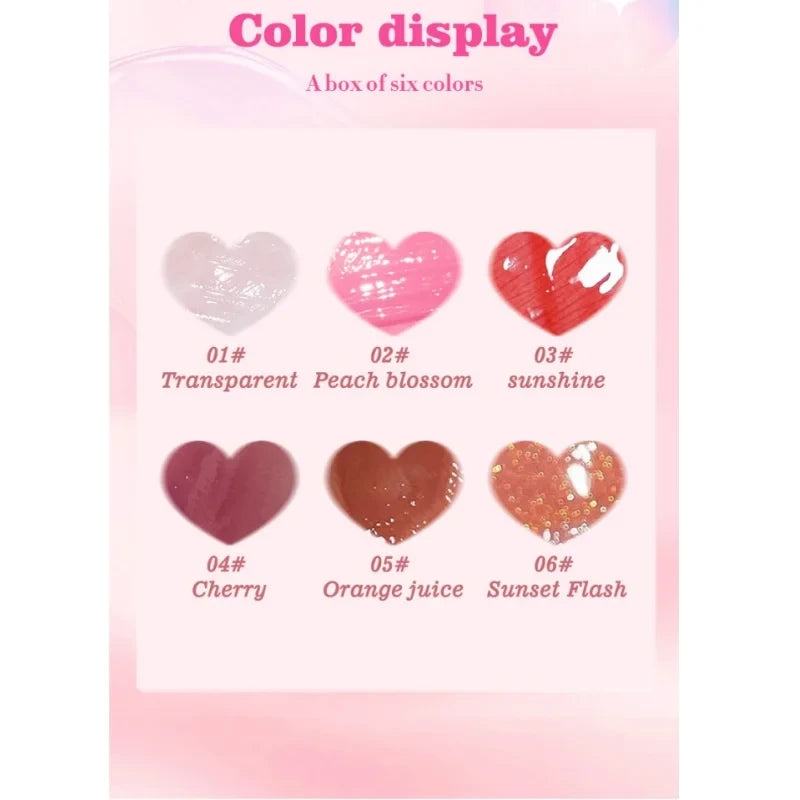 Glass Mirror Lip Gloss Set