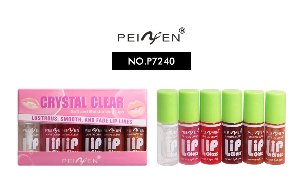Glass Mirror Lip Gloss Set
