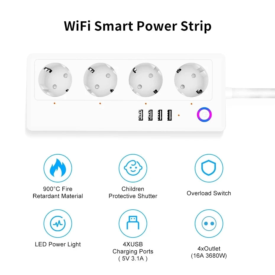 Smart Wi-Fi Power Strip